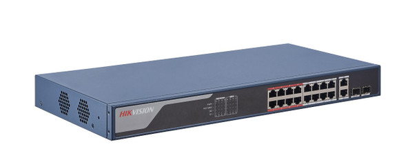 Hikvision Digital Technology DS-3E1318P-EI network switch Fast Ethernet (10/100) Power over Ethernet (PoE) Blue DS-3E1318P-EI