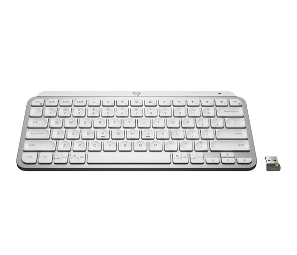 Logitech Mx Keys Mini For Business Keyboard Rf Wireless + Bluetooth Qwerty Us English Aluminium, White 920-010595