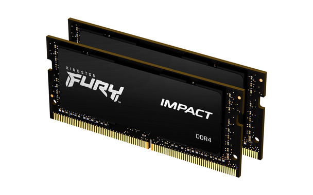 Kingston Technology KINGSTON 64GB 2666MHZ DDR4 CL16 SODIMM (KIT OF 2) FURY IMPACT KF426S16IBK2/64 740617318531