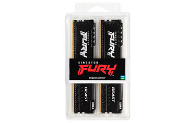 Kingston Technology Kingston 16Gb 3600Mhz Ddr4 Cl17 Dimm (Kit Of 2) Fury Beast Black Kf436C17Bbk2/16 740617319781