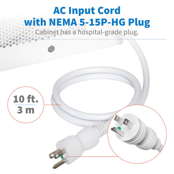 Tripp Lite CS16USBWHG portable device management cart/cabinet Portable device management cabinet White CS16USBWHG 037332240132
