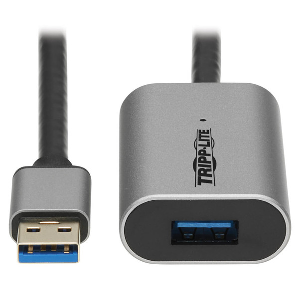 Tripp Lite U330-10M-AL USB 3.2 Gen 1 Active Extension Repeater Cable (M/F), Aluminum Housing, 10 m (32.8 ft.) U330-10M-AL 037332262653