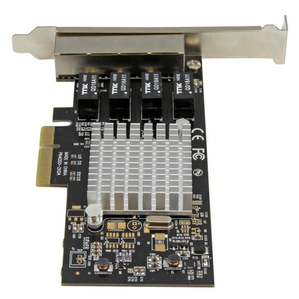 StarTech.com 4-Port Gigabit Ethernet Network Card - PCI Express, Intel I350 NIC ST4000SPEXI 065030861045