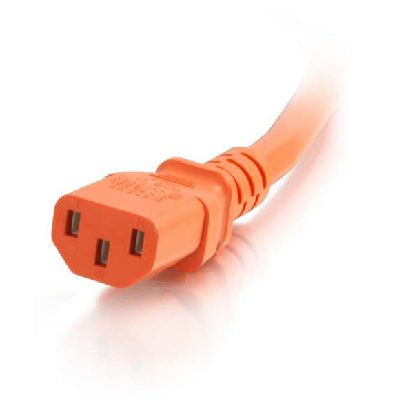 C2G 17500 power cable Orange 1.5 m C14 coupler C13 coupler 17500 757120175001