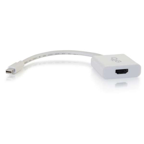 C2G 54308 video cable adapter Mini DisplayPort HDMI Type A (Standard) White 54308 757120543084