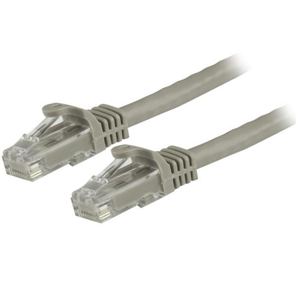 StarTech.com 2ft CAT6 Ethernet Cable - Gray CAT 6 Gigabit Ethernet Wire -650MHz 100W PoE RJ45 UTP Network/Patch Cord Snagless w/Strain Relief Fluke Tested/Wiring is UL Certified/TIA N6PATCH2GR 065030868822