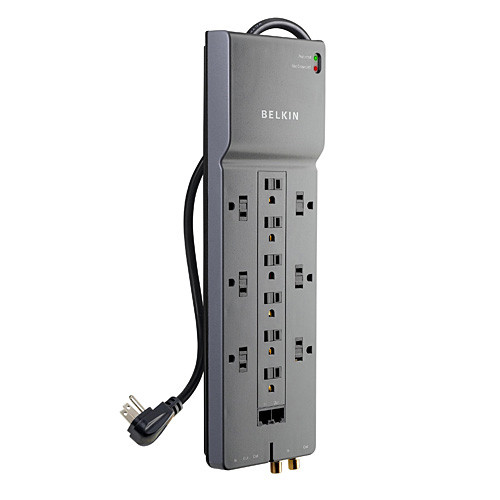 Belkin 12-outlet home/office 12 AC outlet(s) 125 V 2.43 m BE112234-08 722868639795