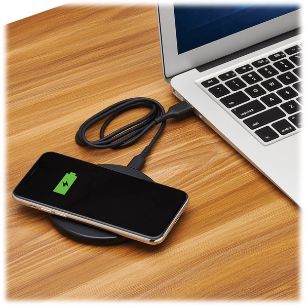 Tripp Lite U280-Q01Fl-Bk-2 15W Smartphone Wireless Fast Charging Pad, Black U280-Q01Fl-Bk-2 037332259639