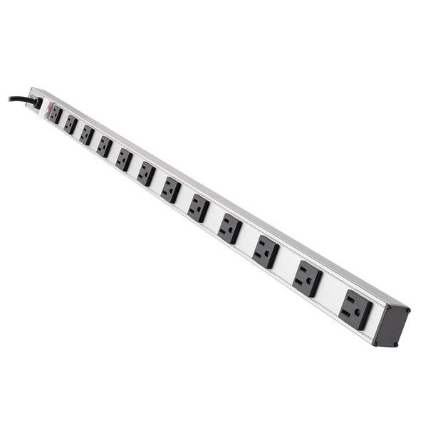 Tripp Lite 12-Outlet Vertical Power Strip, 120V, 15A, 15-ft. Cord, 5-15P, 36 in. PS3612 037332011459