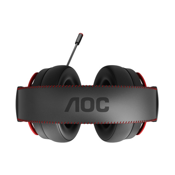 AOC GH300 headphones/headset Wired Head-band Gaming Black, Red GH300 685417132485