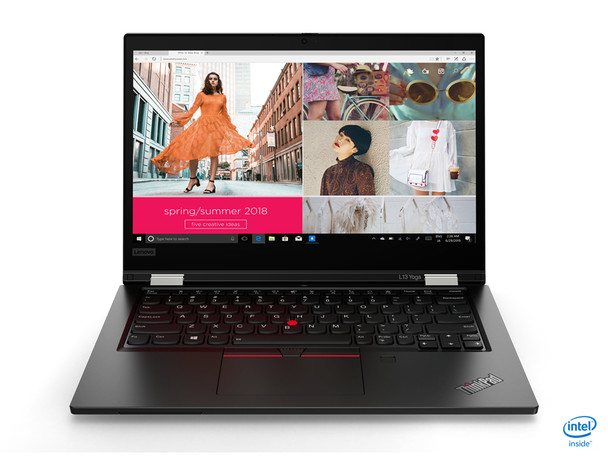 Lenovo ThinkPad L13 Yoga Hybrid (2-in-1) 33.8 cm (13.3") Touchscreen Full HD Intel Core i5 8 GB DDR4-SDRAM 256 GB SSD Wi-Fi 6 (802.11ax) Windows 11 Pro Black 20VK0055US 196119953464
