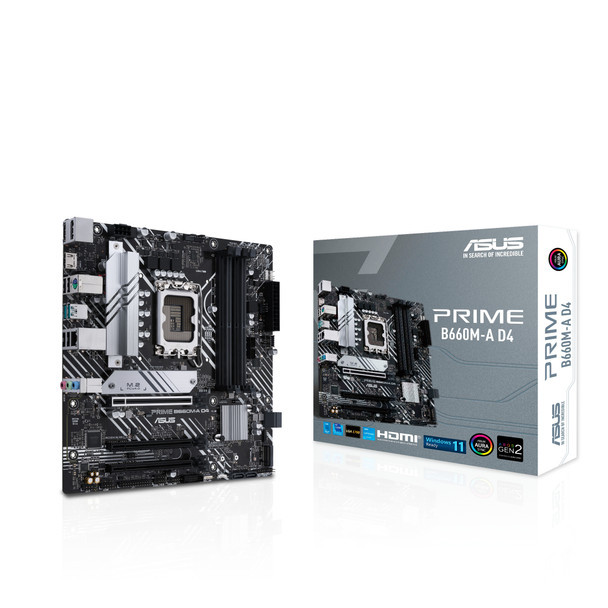 ASUS PRIME B660M-A D4 Intel B660 LGA 1700 micro ATX PRIMEB660M-AD4 195553508018