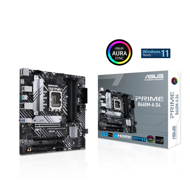 ASUS PRIME B660M-A D4 Intel B660 LGA 1700 micro ATX PRIMEB660M-AD4 195553508018