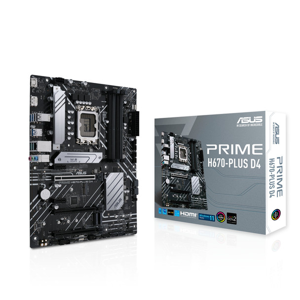 ASUS PRIME H670-PLUS D4 Intel H670 LGA 1700 ATX PRIME H670-PLUS D4 195553511728 DH