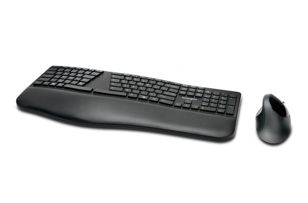 Kensington Pro Fit Ergo Wireless Keyboard and Mouse (Black) 38481