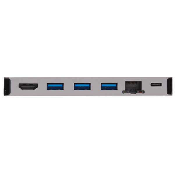 Tripp Lite U442-DOCK5D-GY USB-C Dock - 4K HDMI, USB 3.2 Gen 1, USB-A Hub, GbE, Memory Card, 100W PD Charging, Detachable Cord U442-DOCK5D-GY 037332241023