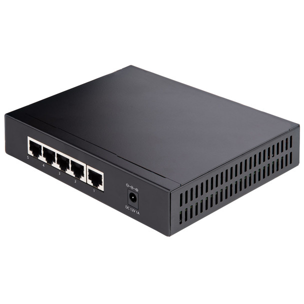 StarTech.com Unmanaged 2.5G Switch - 5 Port Gigabit Switch - 2.5GBASE-T Unmanaged Switch - Network Switch - Desk or Wall Mount - Backwards Compatible with 10/100/1000Mbps devices - All-metal - Auto-MDIX - 9K Jumbo DS52000 065030893183