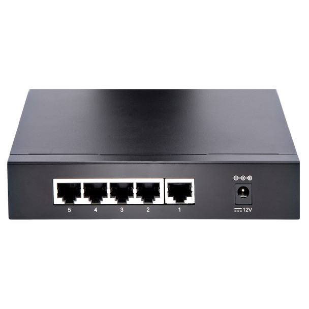 StarTech.com Unmanaged 2.5G Switch - 5 Port Gigabit Switch - 2.5GBASE-T Unmanaged Switch - Network Switch - Desk or Wall Mount - Backwards Compatible with 10/100/1000Mbps devices - All-metal - Auto-MDIX - 9K Jumbo DS52000 065030893183