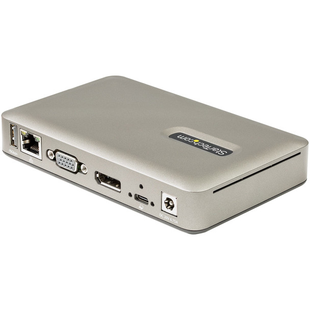 StarTech.com USB C Dock - USB-C to DisplayPort 4K 30Hz or VGA - 65W Power Delivery Pass-Through Charging - 4-Port USB 3.1 Gen 1 Hub - Universal USB-C Laptop Docking Station with Ethernet DKM30CHDPD 065030887038