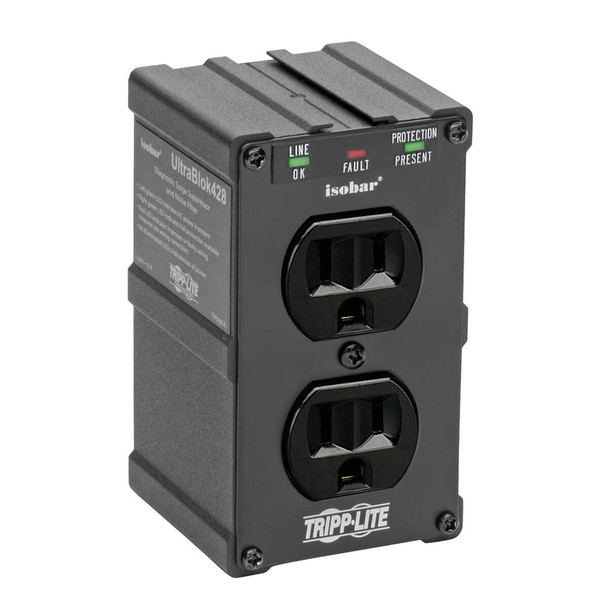 Tripp Lite ULTRABLOK surge protector Black 120 V ULTRABLOK 037332010476