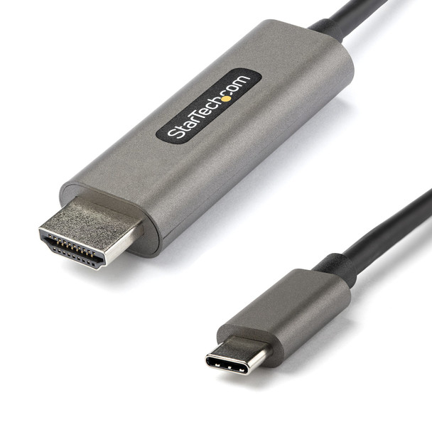 StarTech.com 13ft (4m) USB C to HDMI Cable 4K 60Hz w/ HDR10 - Ultra HD USB Type-C to 4K HDMI 2.0b Video Adapter Cable - USB-C to HDMI HDR Monitor/Display Converter - DP 1.4 Alt Mode HBR3 CDP2HDMM4MH 065030888981