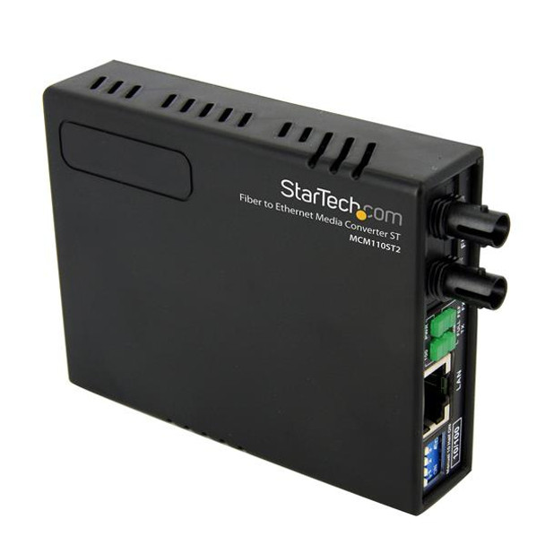 StarTech.com 10/100 Multi Mode Fiber Copper Fast Ethernet Media Converter ST 2 km MCM110ST2 065030835633