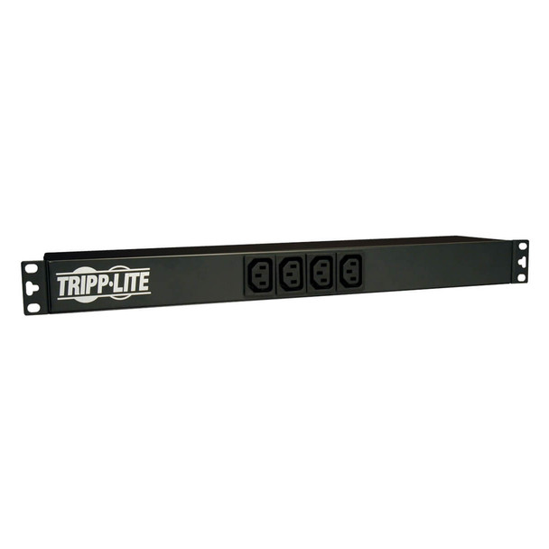 Tripp Lite PDUNV 1.9-3.8kW Single-Phase 120-240V Basic PDU, 14 Outlets (12 C13 & 2 C19), C20 with 5 Adapters, 10 ft. (3.05 m) Cord, 1U Rack-Mount PDUNV 037332127204