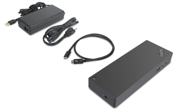 Lenovo 40AN0135US notebook dock/port replicator Wired Thunderbolt 3 Black, Red 40AN0135US 192158239729