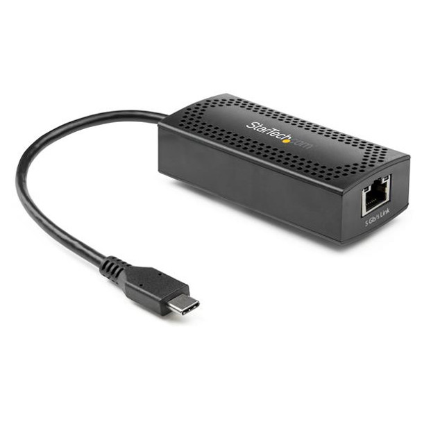 StarTech.com 5GbE USB C Network Adapter - NBASE-T NIC - USB 3.0 Type C 2.5 GbE /5 GbE Multi Speed Gigabit Ethernet - USB 3.1 Laptop to RJ45/LAN - Thunderbolt 3 Compatible US5GC30 065030881661