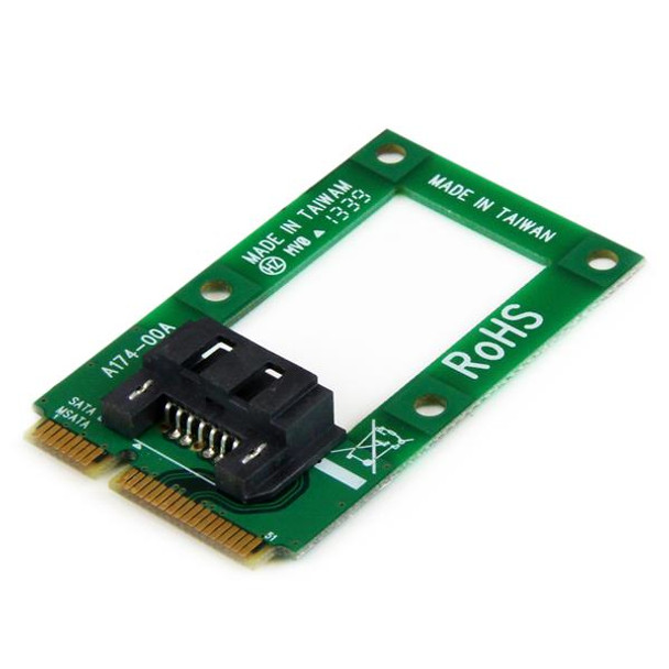 StarTech.com mSATA to SATA HDD / SSD Adapter – Mini SATA to SATA Converter Card MSAT2SAT3 065030854825