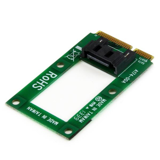 StarTech.com mSATA to SATA HDD / SSD Adapter – Mini SATA to SATA Converter Card MSAT2SAT3 065030854825