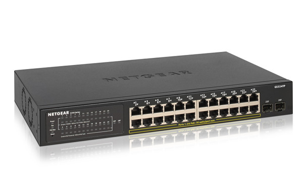 Netgear 26-Port PoE Gigabit Ethernet Smart Switch (GS324TP) GS324TP-100NAS 606449135602