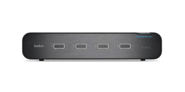 Belkin F1DN204KVM-UN-4 KVM switch Rack mounting Black F1DN204KVM-UN-4 745883800964