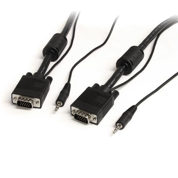 StarTech.com 25 ft Coax High Resolution Monitor VGA Cable with Audio HD15 M/M MXTHQMM25A 065030843447