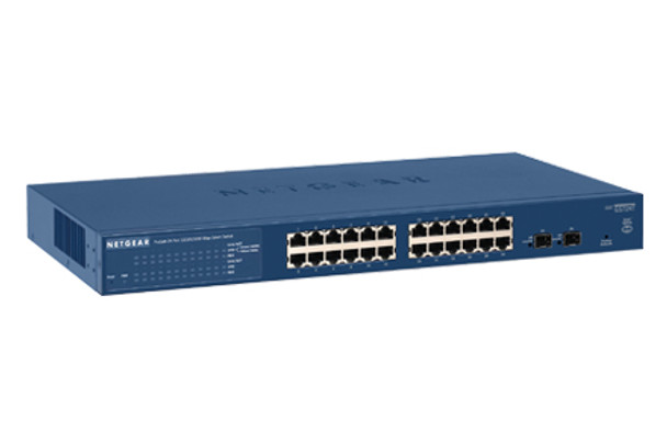 Netgear 24-Port Gigabit Ethernet Smart Switch (GS724Tv4) GS724T-400NAS 606449098327