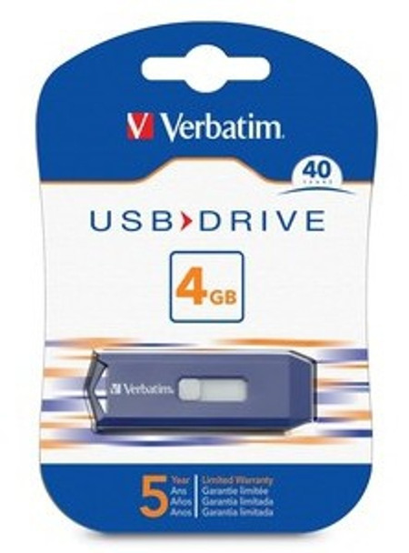 Verbatim 4GB USB Drive USB flash drive USB Type-A 2.0 Blue 97087 023942970873