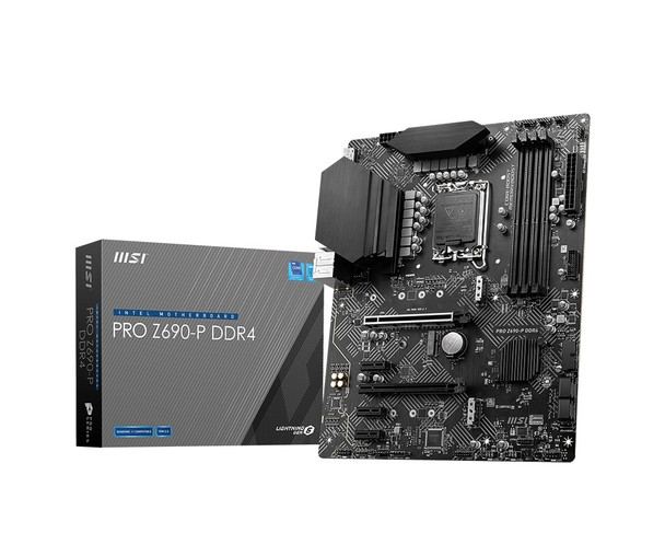 MSI Motherboard PRO Z690-P DDR4 Z690 S1700 Max128GB DDR4 PCIE ATX Retail