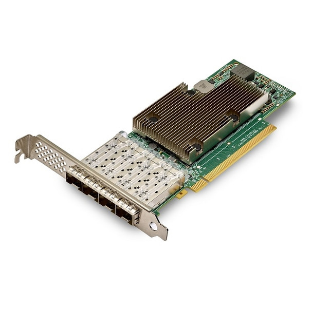 Broadcom NT BCM957504-P425G P425G - 4 x 25 10GbE PCIe NIC Brown Box