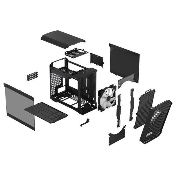 Fractal Design Case FD-C-TOR1N-02 Torrent Nano RGB Black Tempered glass Light Tint Mini-ITX Retail