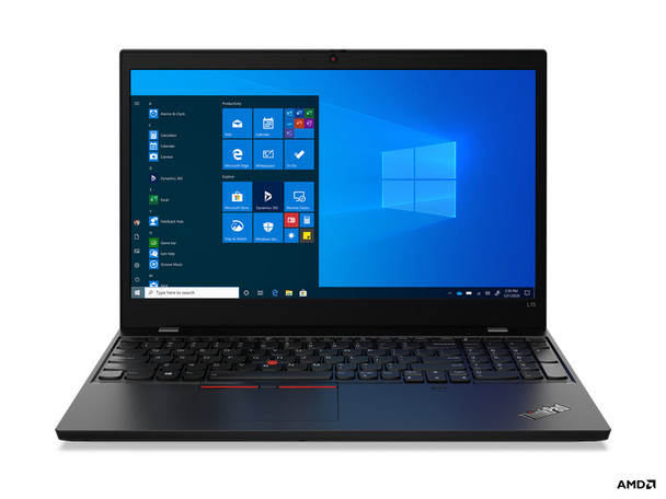 Lenovo ThinkPad L15 Notebook 39.6 cm (15.6") Touchscreen Full HD AMD Ryzen™ 5 PRO 8 GB DDR4-SDRAM 256 GB SSD Wi-Fi 6 (802.11ax) Windows 10 Pro Black 20X70072US 196118547084
