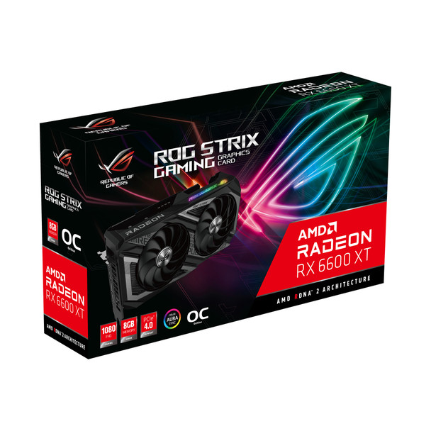 Asus Rog -Strix-Rx6600Xt-O8G-Gaming Amd Radeon Rx 6600 Xt 8 Gb Gddr6 Rog-Strix-Rx6600Xt-O8G-Gaming 195553332781