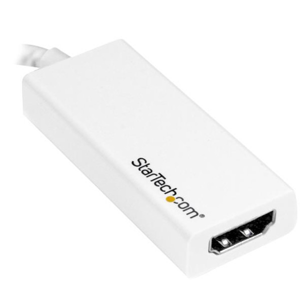 StarTech.com USB-C to HDMI Adapter with 4K 30Hz - White CDP2HDW 065030862837