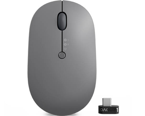 Lenovo Go Multi-Device mouse Ambidextrous RF Wireless+Bluetooth Optical 2400 DPI 4Y51C21217 195477685727