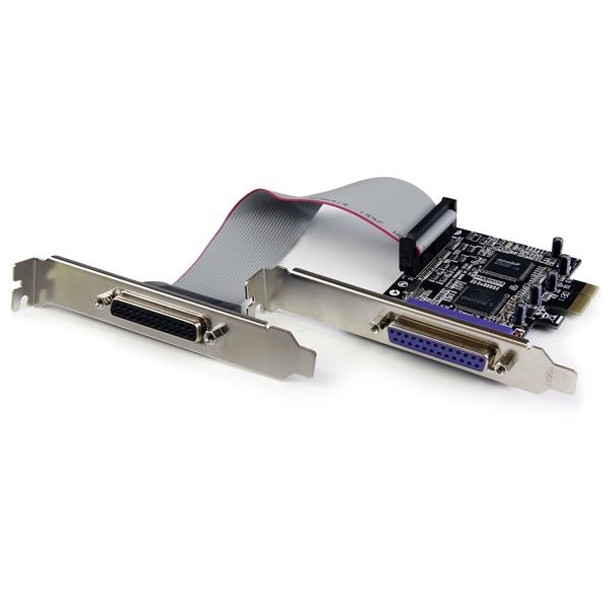 StarTech.com 2 Port PCI Express / PCI-e Parallel Adapter Card – IEEE 1284 with Low Profile Bracket PEX2PECP2 065030848626