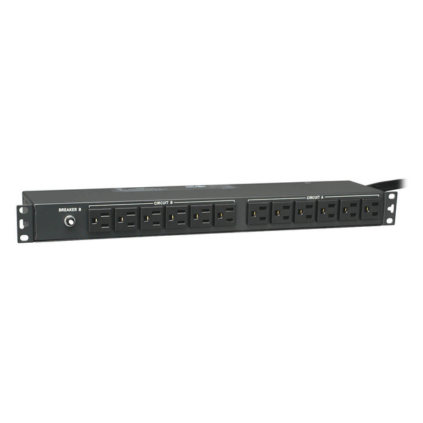 Tripp Lite 2.9kW Single-Phase Basic PDU, 120V Outlets (24 5-15R), L5-30P, 15ft Cord, 1U Rack-Mount PDU2430 037332117281