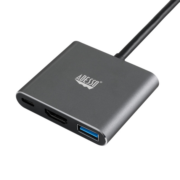 Adesso Accessory AUH-4010 3 in 1 USB-C Multiport Docking Station Retail