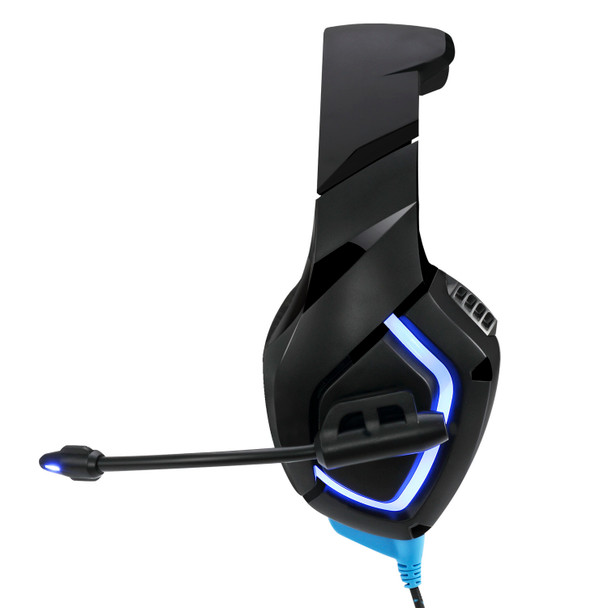 Adesso Headset Xtream G1 Stereo Headset w Mic 3.5mm Y adapter+USB LED(Blue)