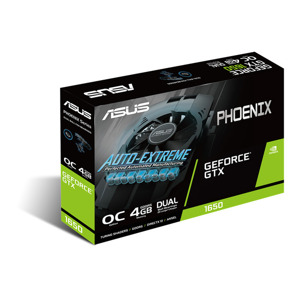 ASUS Phoenix GeForce GTX 1650 OC Edition NVIDIA 4 GB GDDR5 PH-GTX1650-O4G 192876295779 4