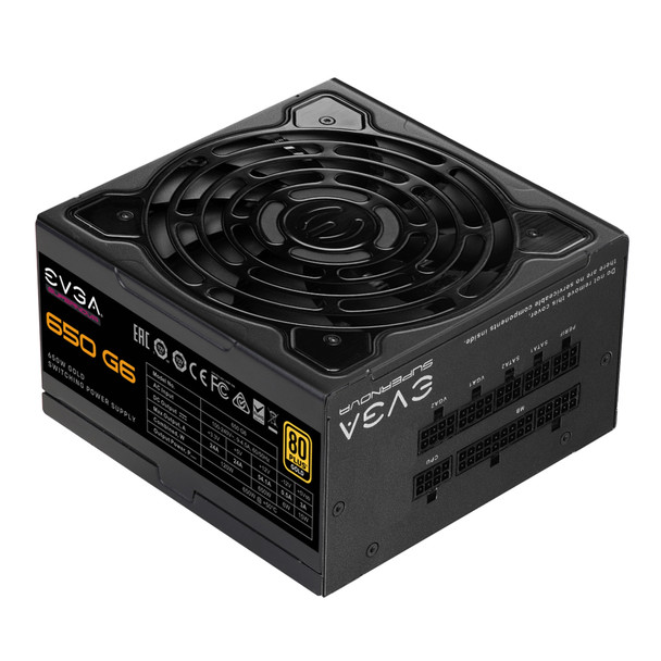 EVGA PS 220-G6-0650-X1 SuperNOVA 650 G6 650W 80+GOLD Fully Modular Retail