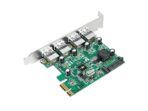 SIIG CC JU-P40412-S1 DP 4-Port USB 3.0 PCIe i e Retail Box